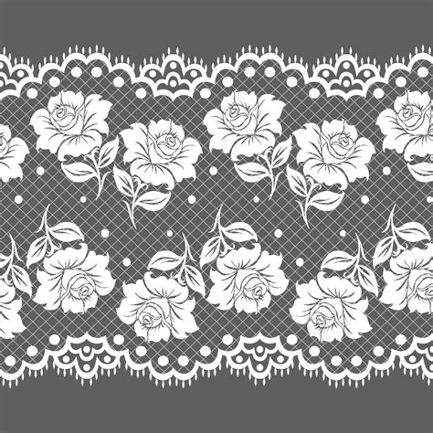 Seamless flower lace pattern 8543765 Vector Art at Vecteezy