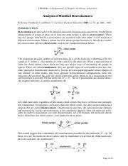 C246 Analysis of Menthol Stereoisomers.pdf - CHEM246 - Fundamentals of ...