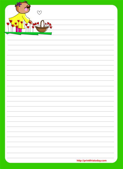 Free Love Letter Pad Printable