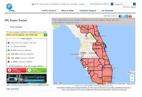 Map Of Power Outages In Florida | Living Room Design 2020