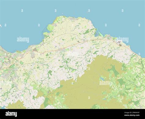 East Lothian, region of Scotland - Great Britain. Open Street Map Stock ...