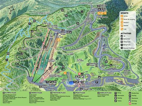 Park Venue Maps - Utah Olympic Legacy Foundation | Park trails, Utah ...