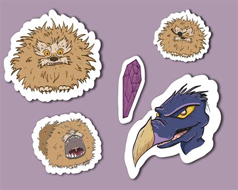 Dark Crystal Fizzgig and Skesis Planner Sticker Sheets | Etsy