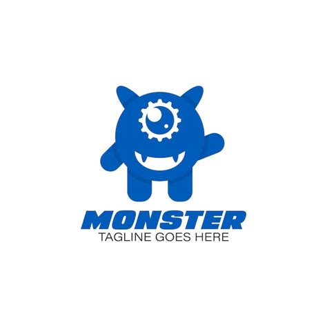 Premium Vector | Monster logo design