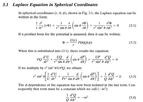 Solved Laplace Equation in Spherical Coordinates In | Chegg.com