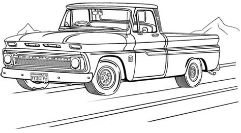 Printable Chevy Truck Coloring Pages