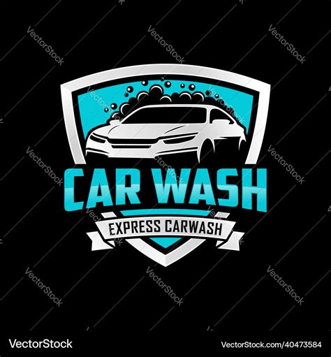 Car wash logo design template Royalty Free Vector Image