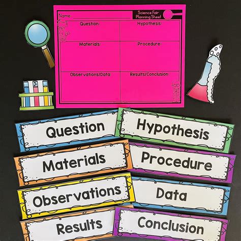 Science Fair Project Labels {FREE} - CURRICULUM CASTLE