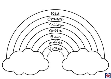 20+ Rainbow Printable Template - Free Coloring Pages