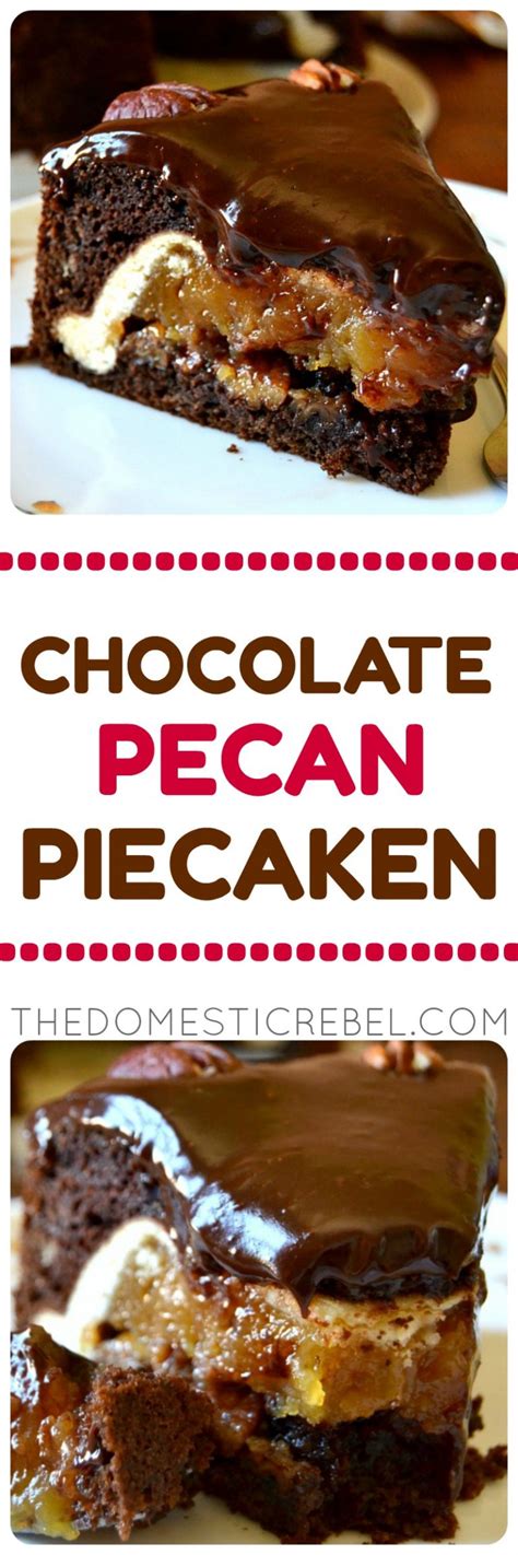 Chocolate Pecan Piecaken | The Domestic Rebel