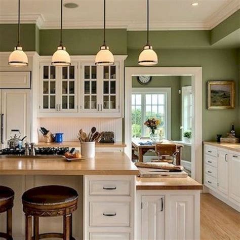 Sage Green Kitchen Cabinets With White Appliances - Kitchen Ideas Style