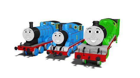 Thomas, Edward and Henry by TheThomasTrainzUser on DeviantArt