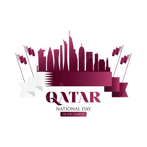 Qatar National Day Vector Art PNG, Qatar National Day Celebration With ...