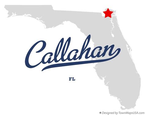 Map of Callahan, FL, Florida