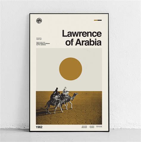 Lawrence of Arabia Poster Midcentury Modern Decor Alternative movie ...