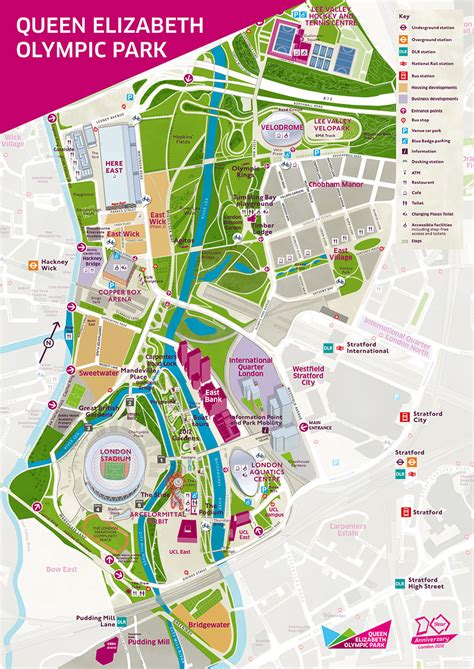 London 2012; Park map Queen Elizabeth Olympic Park (March 2022 ...