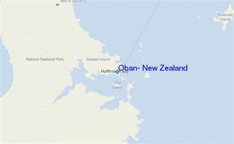 Oban, New Zealand Tide Station Location Guide