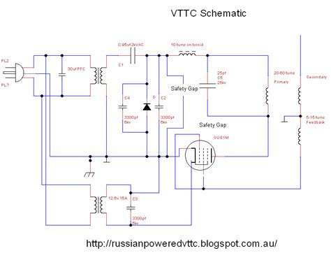 Vacuum Tube Tesla Coil: Vacuum Tube Tesla Coil Schematic VTTC