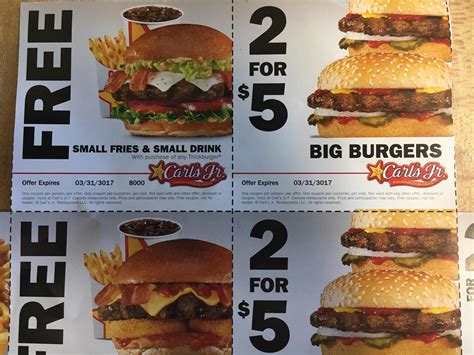 This Carl's Jr. coupon has a 1000 year expiry date. | Big burgers ...