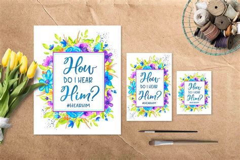 How Do I Hear Him #HearHim Free Printables - Ministering Printables