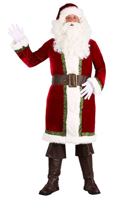 Costume Super Deluxe Old-time Santa Suit Costume | ubicaciondepersonas ...