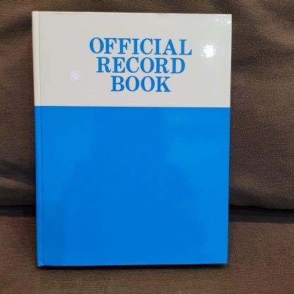 Official Record Book (M.O. Office Products) 8.5 x 11 inches 500 pages ...