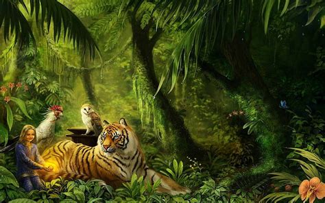 Background Images Jungle Animals - Happy jungle animals creating a ...