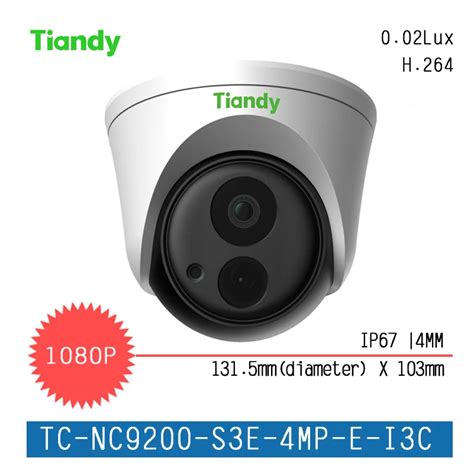 2017 The Newest Tiandy 2MP CCTV Camera TC NC9200 S3E 4MP E I3C IP66 ...