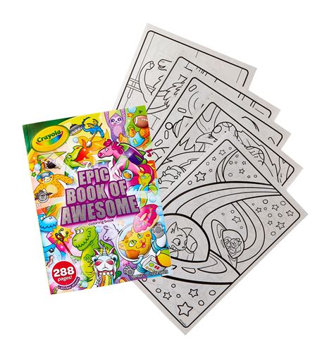 Buy Crayola Epic Book Of Awesome, All-In-One Coloring Book Set, 288 ...