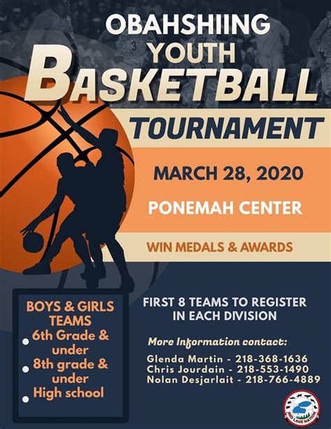 Obashiing Youth Basketball Tournement - March 28, 2020 - Ponemah ...