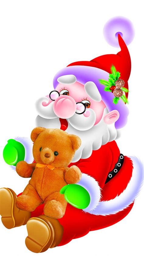 Cute Wallpaper Santa Claus - 1080x1920 Wallpaper - teahub.io