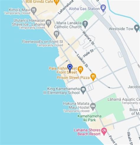 Royal Lahaina Resort Maui Map