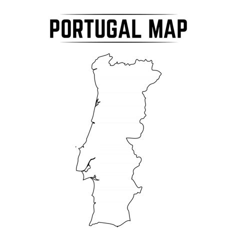 Outline Map Of Portugal