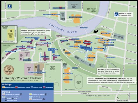 UW-Eau Claire Campus Map Review - Geography Projects