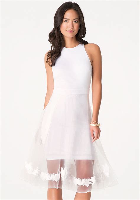 Organza Overlay Dress | bebe