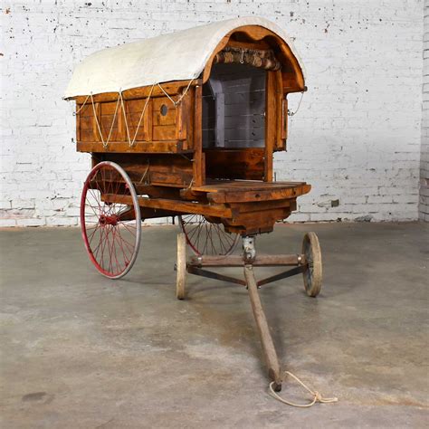 Vintage Largescale Model Covered Wagon or Prairie Schooner Pony or Goat ...