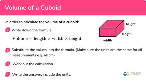 Volume of a Cuboid - GCSE Maths - Steps, Examples & Worksheet