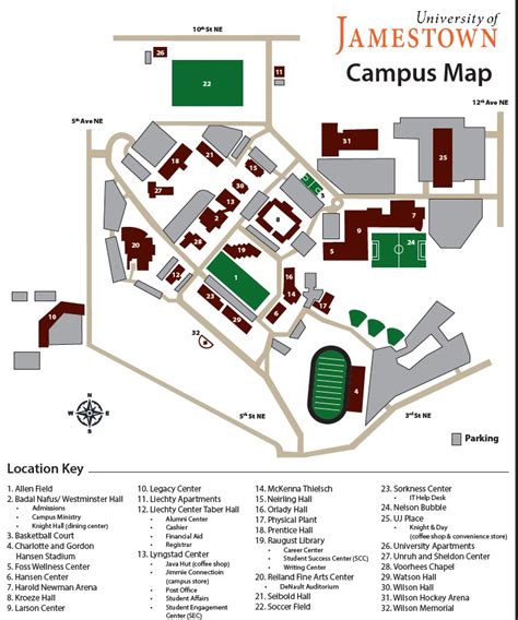 Campus Map - University of Jamestown