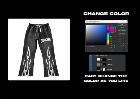 Flared Sweatpants Mockup v.2 - 3uddes