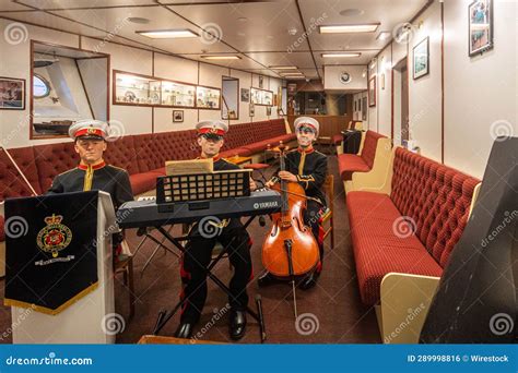 Interior of Royal Yacht Britannia (HMY Britannia), Edinburgh, Scotland ...