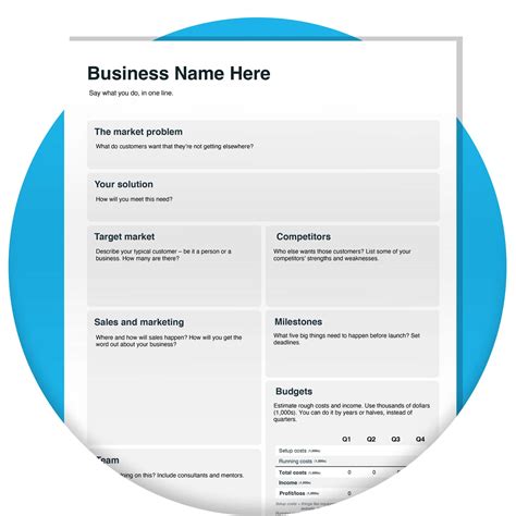 Business Plan Templates – Create A Business Plan | Xero