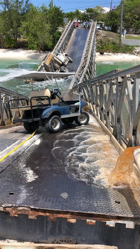 Bridge connecting Russell Island and Spanish Wells Collapses : r/bahamas