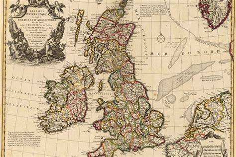 Old English Map Of England - Map