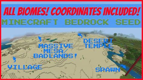 All Biomes Minecraft Bedrock Seed | Tanisha’s Craft