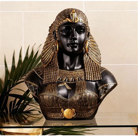 Neoclassical Queen of the Nile Cleopatra Bust Sculpture Egyptian ...