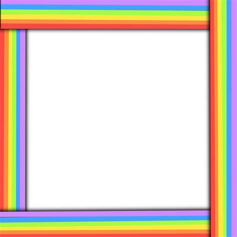 rainbow frame pattern. 9377031 PNG