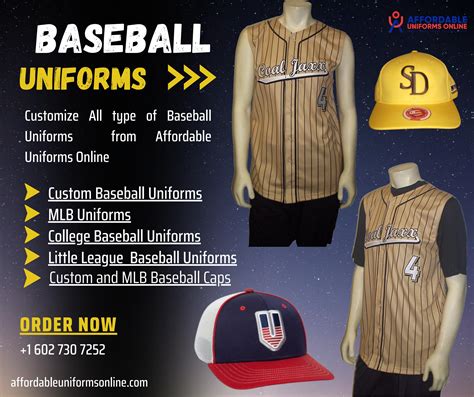 Gear up your baseball team in style with Affordable Uniforms Online! by ...