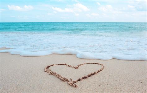 Beach Heart Wallpapers - Top Free Beach Heart Backgrounds - WallpaperAccess