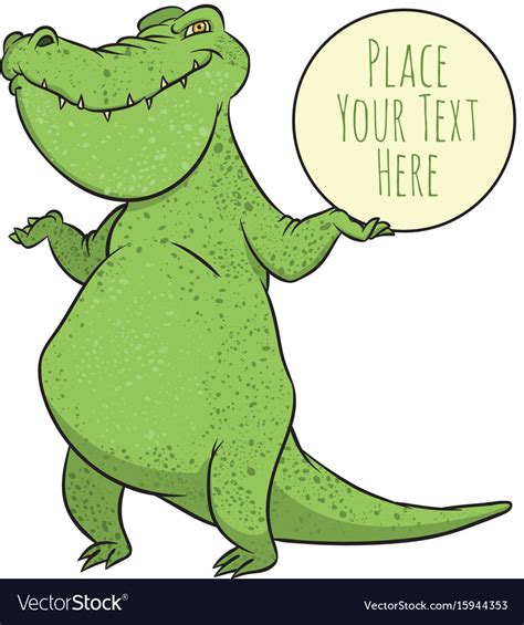 Funny crocodile Royalty Free Vector Image - VectorStock