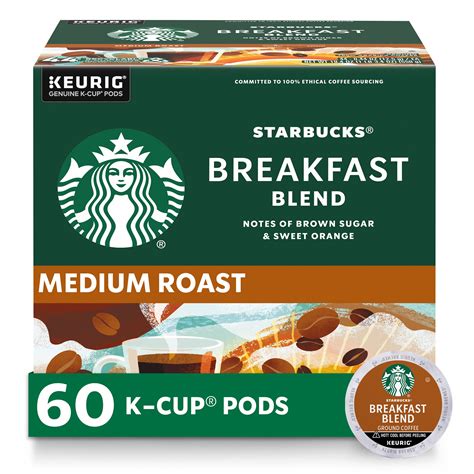 Buy StarbucksK-Cup Coffee Pods, Medium Roast Coffee, Breakfast Blend ...